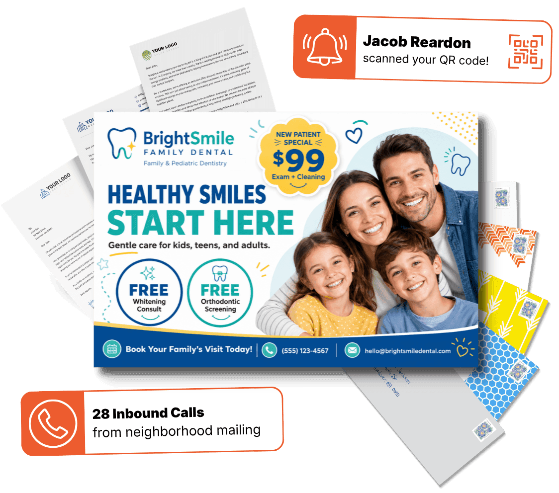Dental direct mail campaign examples