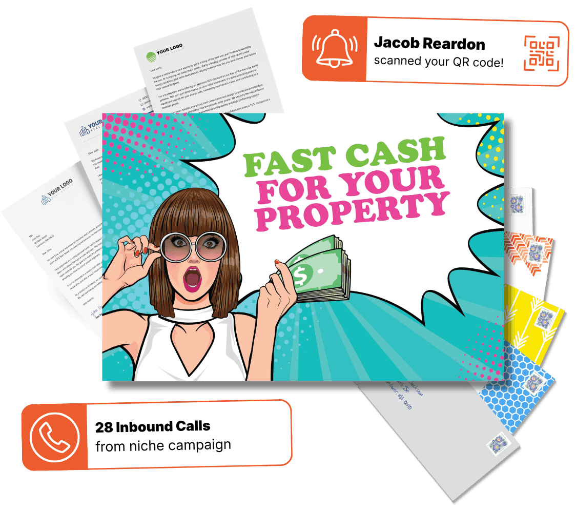 Real estate investor direct mail campaign example